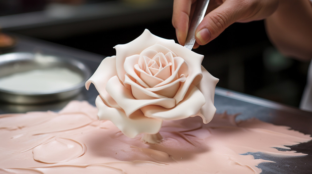 creating gelato roses