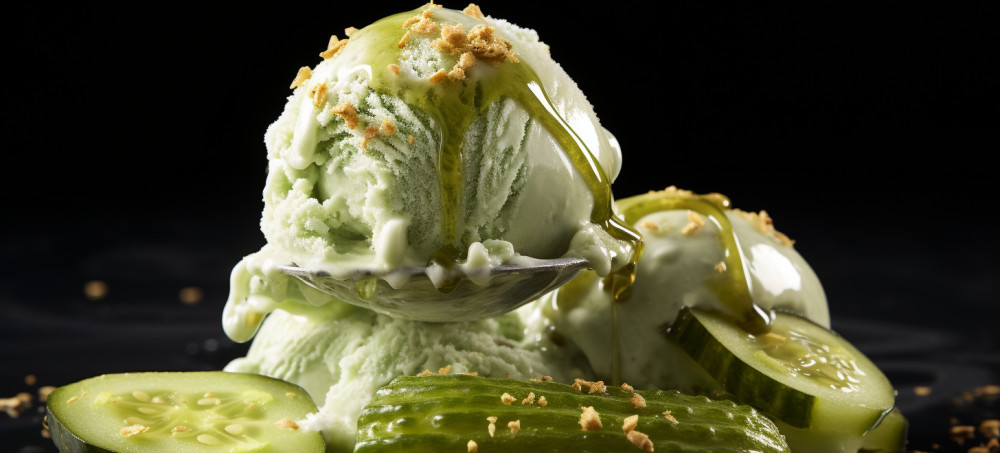 Dill Pickle Ice Cream